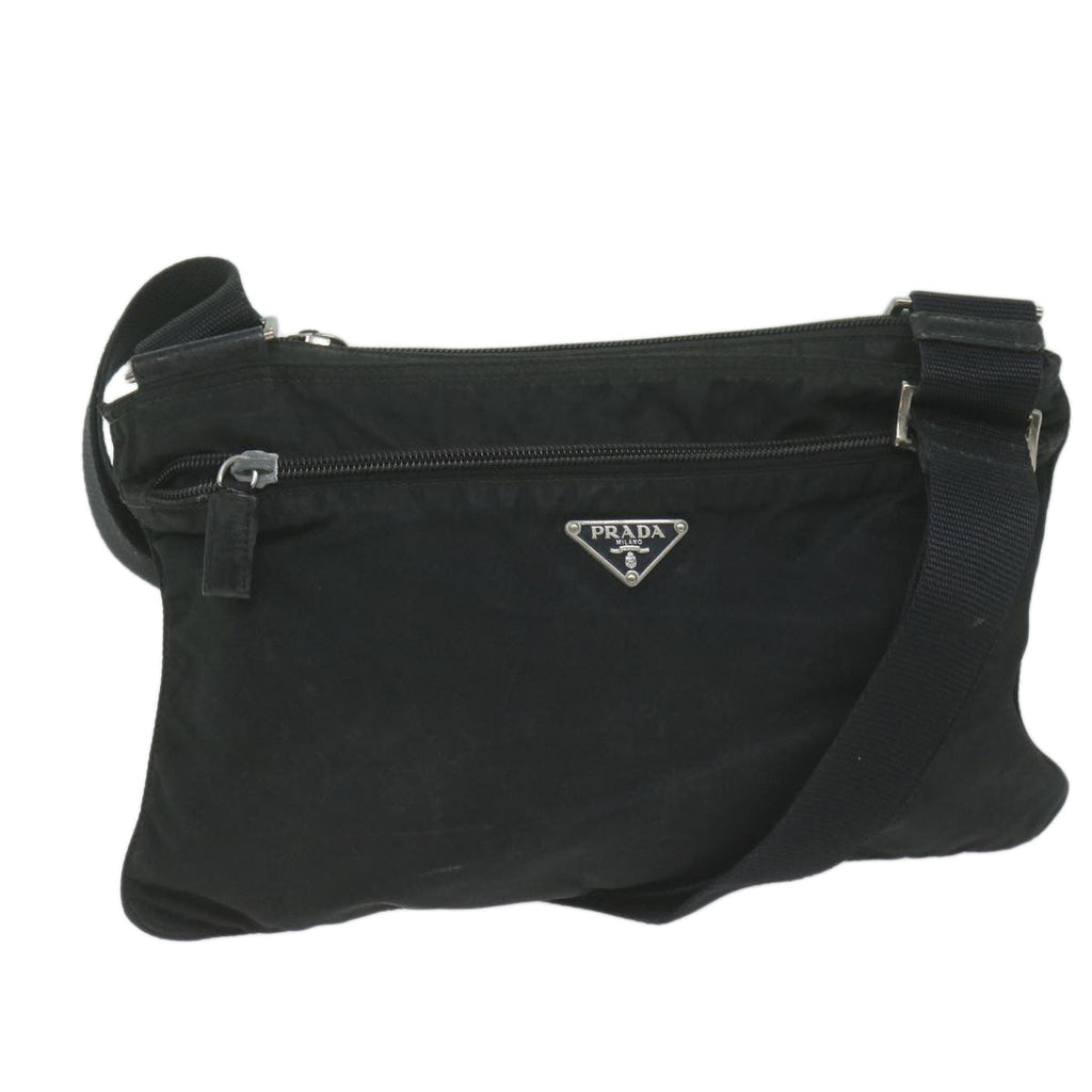 PRADA Shoulder Bag Nylon Black  65081