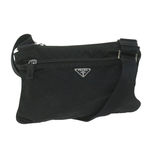 PRADA Shoulder Bag Nylon Black  65081