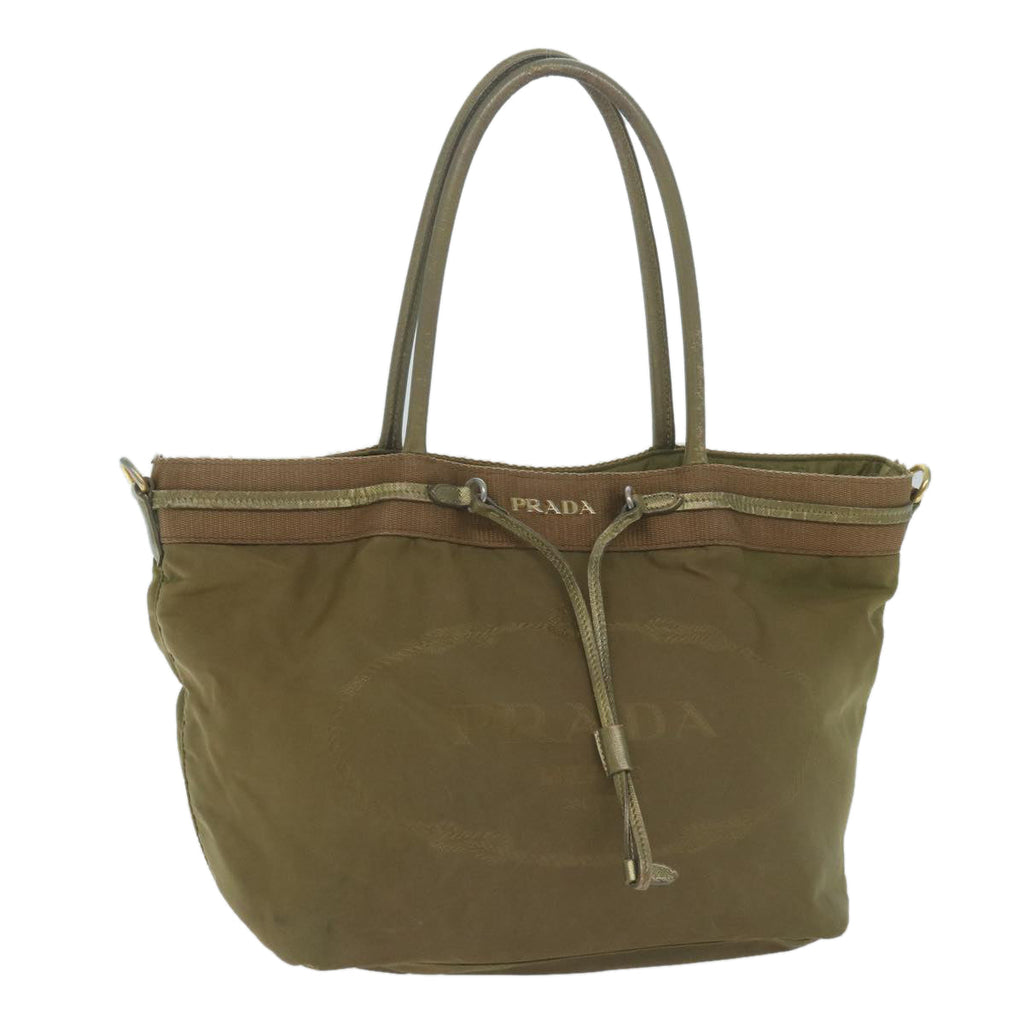 PRADA Tote Bag Nylon Khaki  65083
