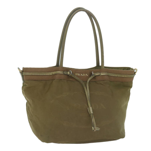 PRADA Tote Bag Nylon Khaki  65083