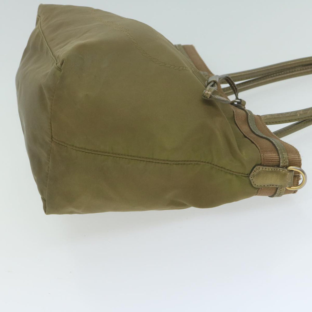 PRADA Tote Bag Nylon Khaki  65083