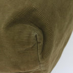 FENDI Tote Bag Corduroy Khaki65092