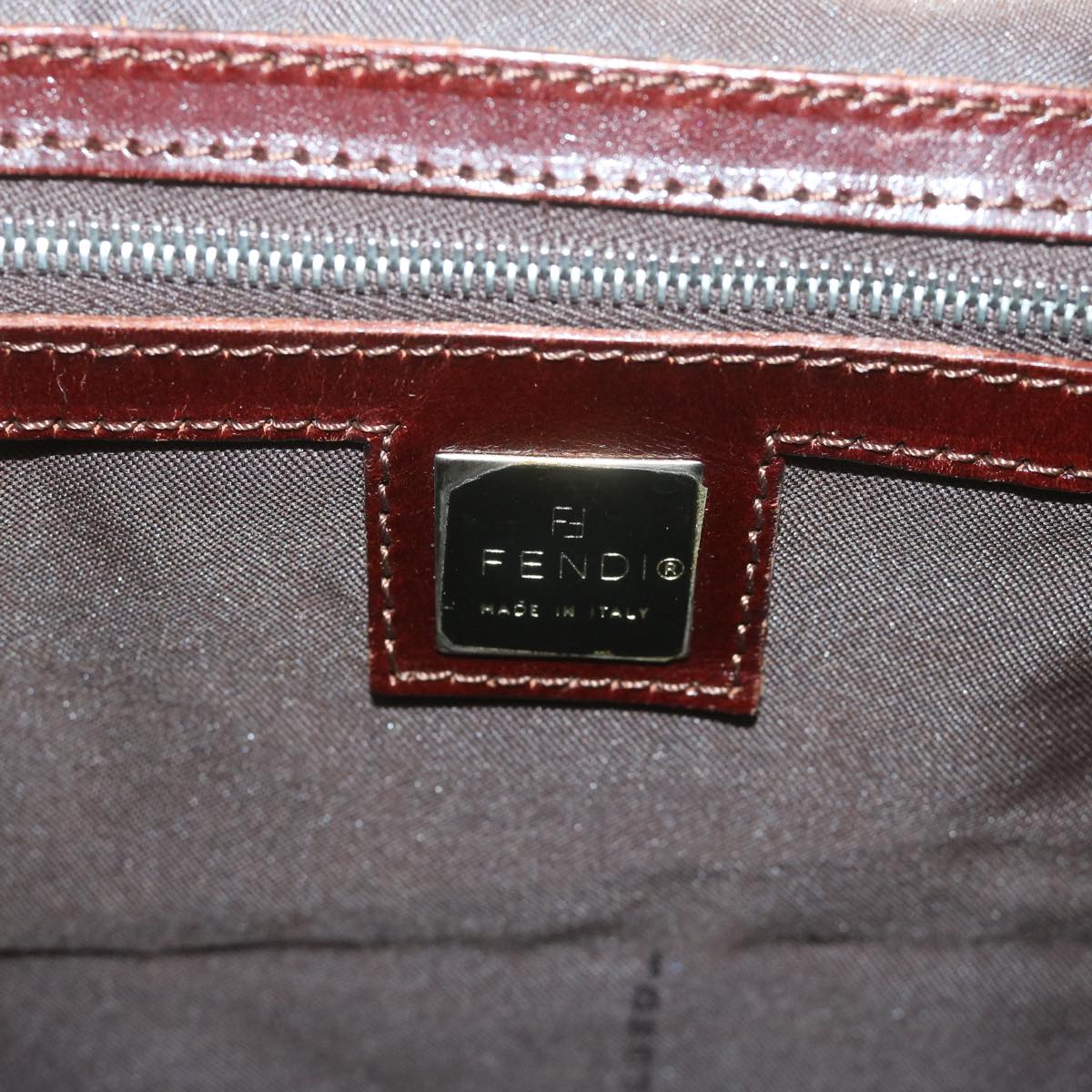 FENDI Tote Bag Corduroy Khaki65092