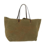 FENDI Tote Bag Corduroy Khaki65092