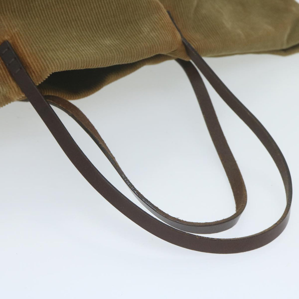 FENDI Tote Bag Corduroy Khaki65092