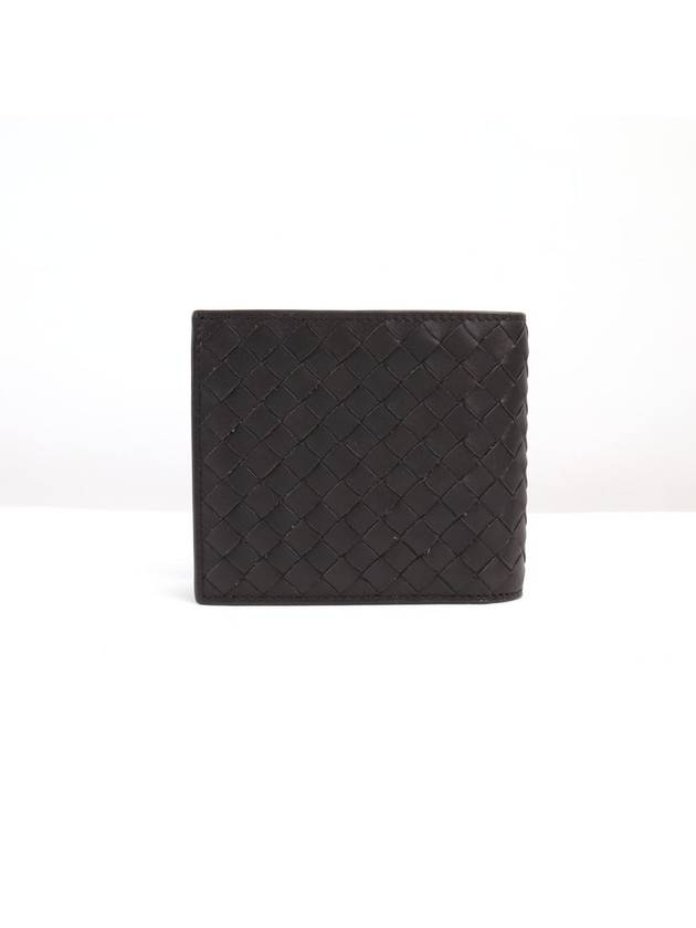 Bottega Veneta Intrecciato Weaving Half Wallet Espresso