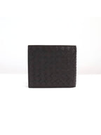 Bottega Veneta Intrecciato Weaving Half Wallet Espresso