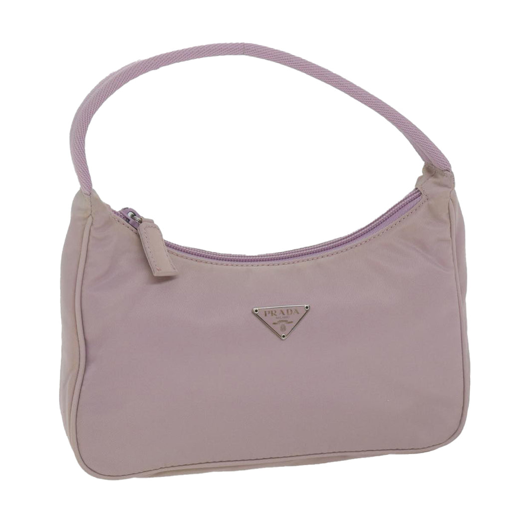 PRADA Hand Bag Nylon Pink  65136