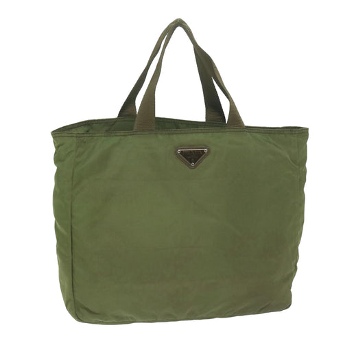 PRADA Tote Bag Nylon Khaki  65154