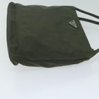 PRADA Hand Bag Nylon Khaki  65169