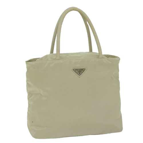 PRADA Tote Bag Nylon Cream  65170
