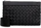 BOTTEGA VENETA Intrecciato Messenger Handbag - 26 CM x 16 CM x 9 CM