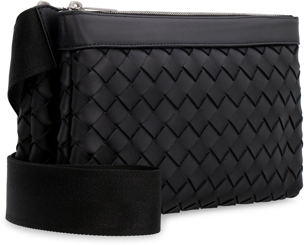 BOTTEGA VENETA Intrecciato Messenger Handbag - 26 CM x 16 CM x 9 CM