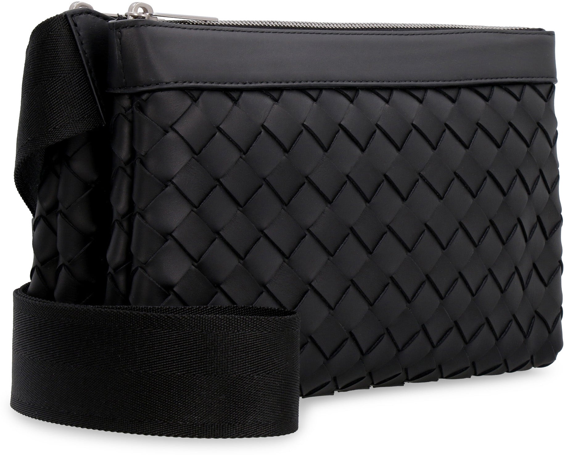 BOTTEGA VENETA Intrecciato Messenger Handbag - 26 CM x 16 CM x 9 CM