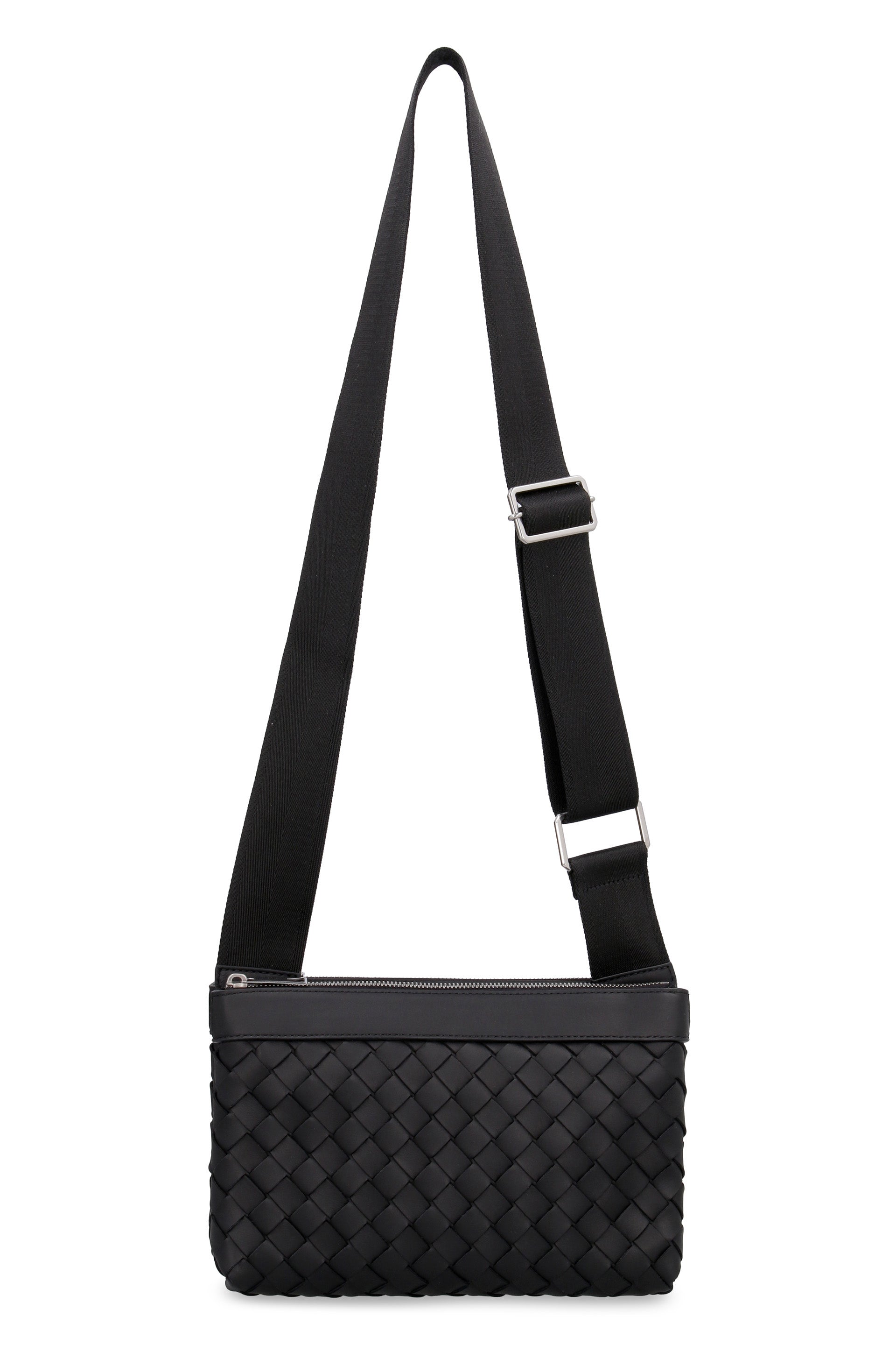 BOTTEGA VENETA Intrecciato Messenger Handbag - 26 CM x 16 CM x 9 CM