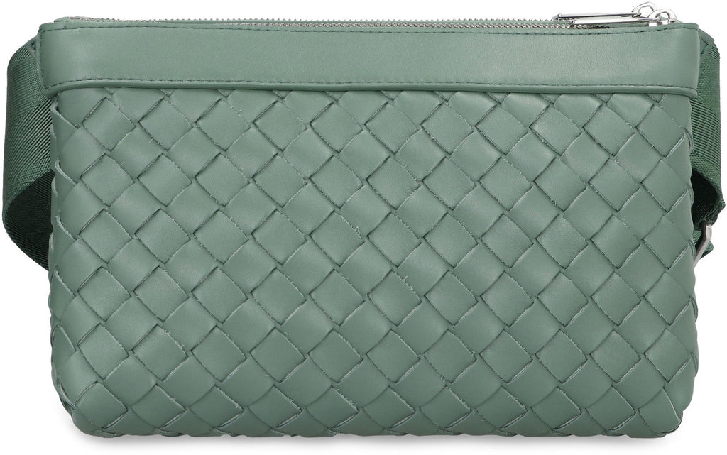 BOTTEGA VENETA Intrecciato Duo Crossbody Handbag - 24 cm x 16 cm x 8 cm