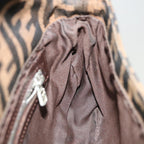 FENDI Zucca Canvas Mamma Baguette Shoulder Bag Brown Black65243A