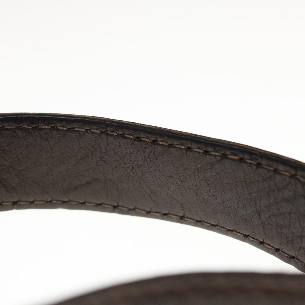 FENDI Zucca Canvas Mamma Baguette Shoulder Bag Brown Black65243A