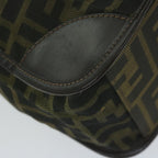 FENDI Zucca Canvas Hand Bag Black Brown65271