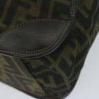 FENDI Zucca Canvas Hand Bag Black Brown65271