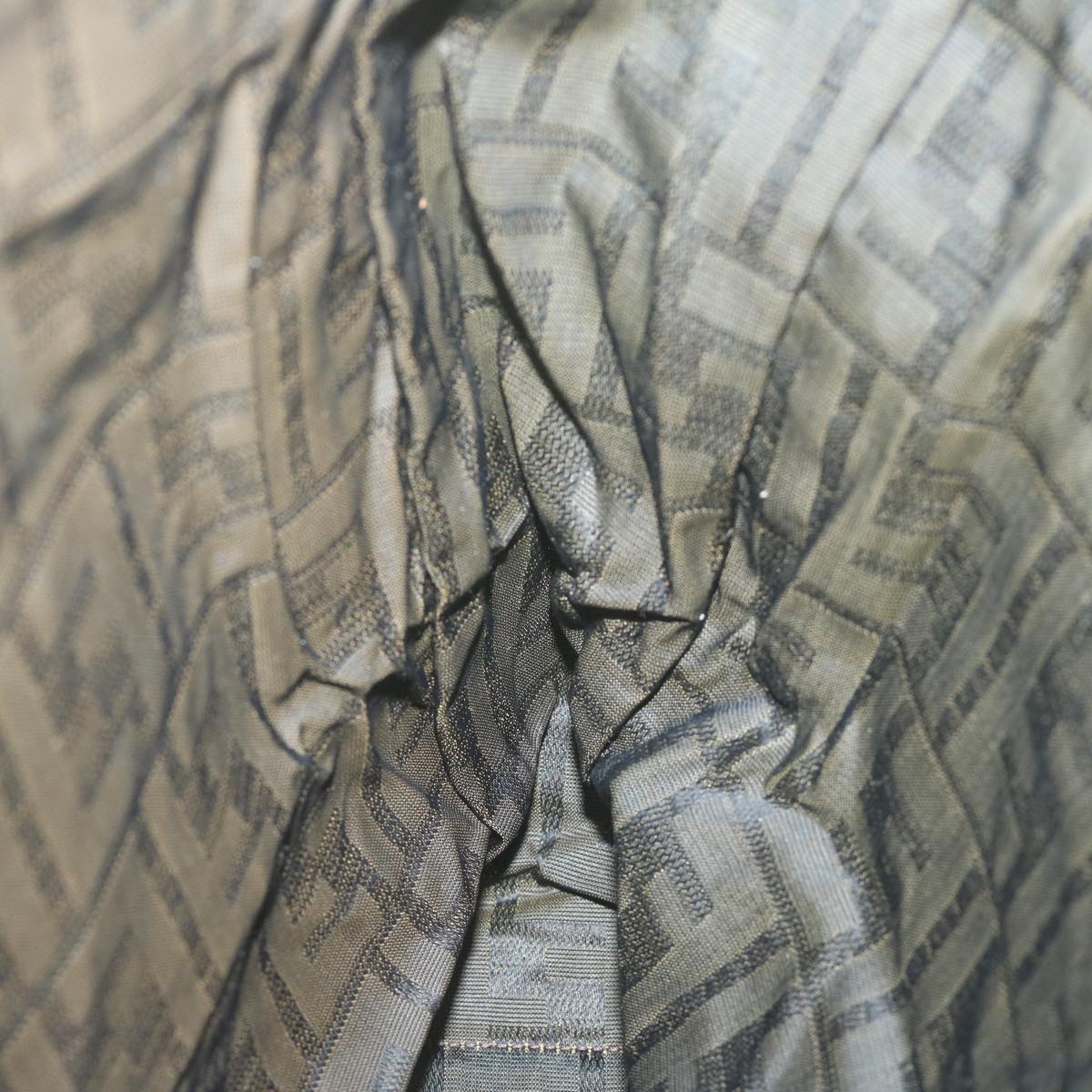 FENDI Zucca Canvas Hand Bag Black Brown65271