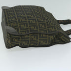 FENDI Zucca Canvas Hand Bag Black Brown65271