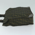 FENDI Zucca Canvas Hand Bag Black Brown65271