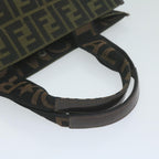 FENDI Zucca Canvas Hand Bag Black Brown65271
