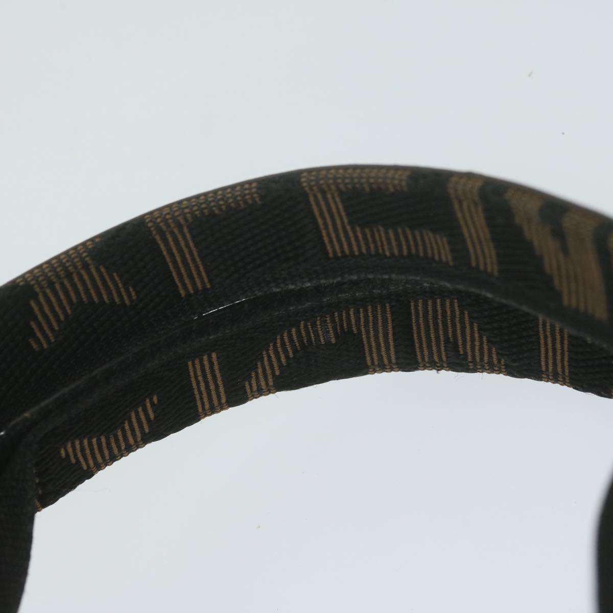 FENDI Zucca Canvas Hand Bag Black Brown65271