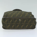 FENDI Zucca Canvas Hand Bag Black Brown65271