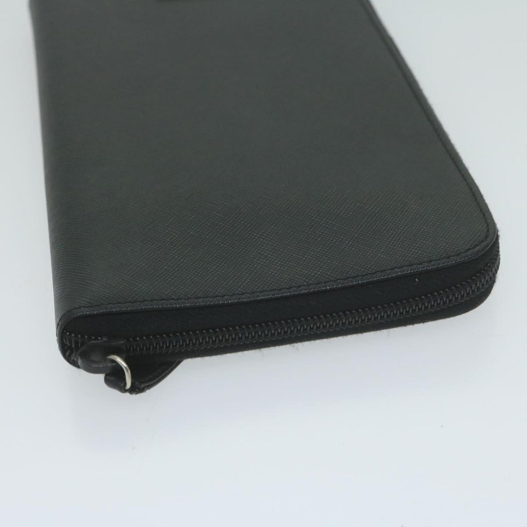 PRADA Long Wallet Leather Black  65278A