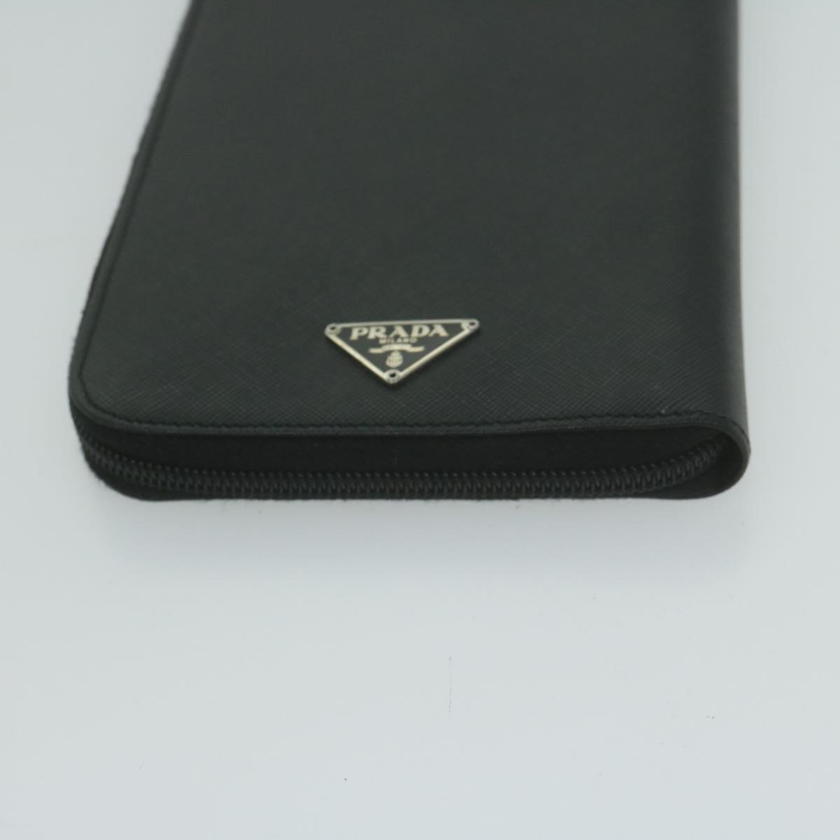 PRADA Long Wallet Leather Black  65278A
