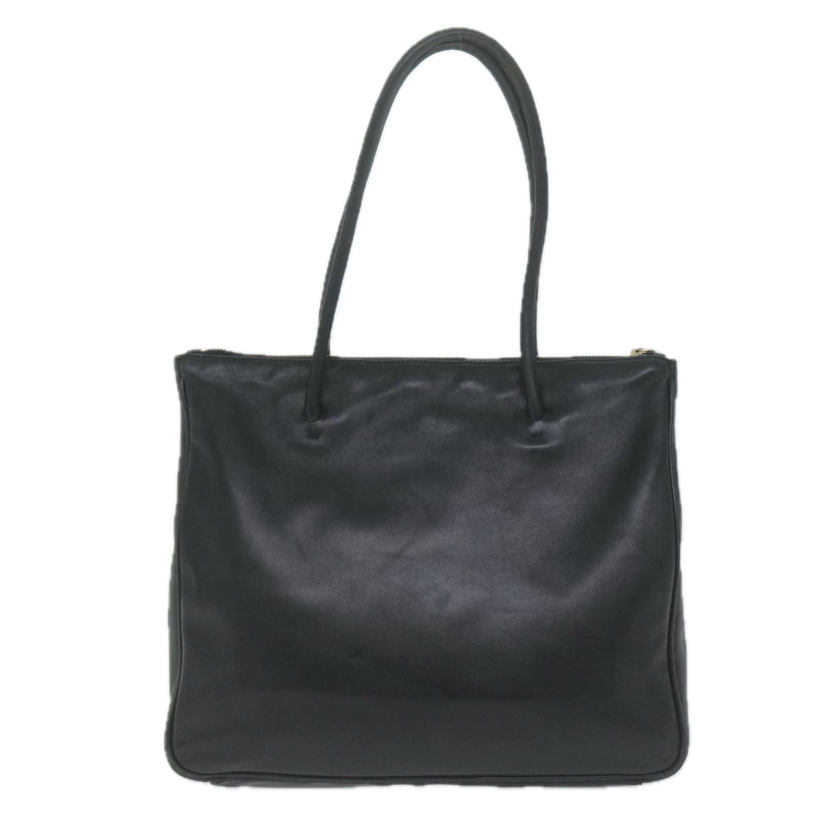 PRADA Shoulder Bag Leather Black  65299