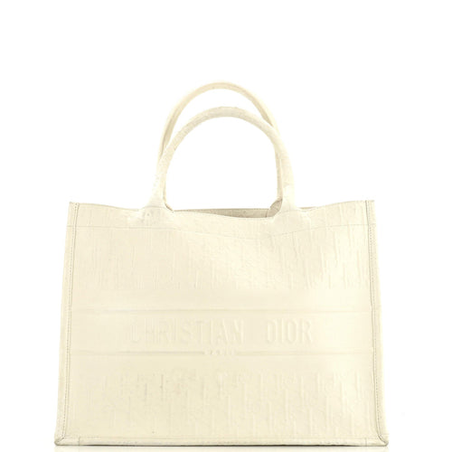 Dior Book Tote Oblique Embossed Calfskin Medium