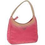 PRADA Hand Pouch Nylon Pink  65364