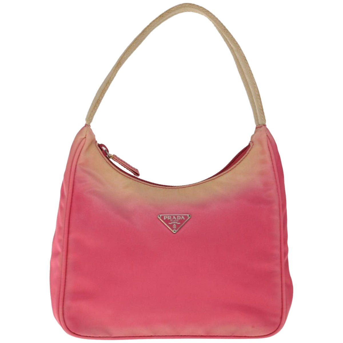 PRADA Hand Pouch Nylon Pink  65364