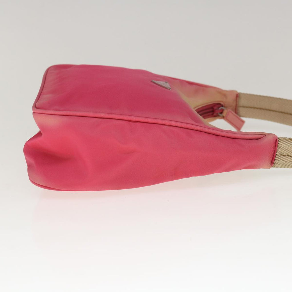 PRADA Hand Pouch Nylon Pink  65364