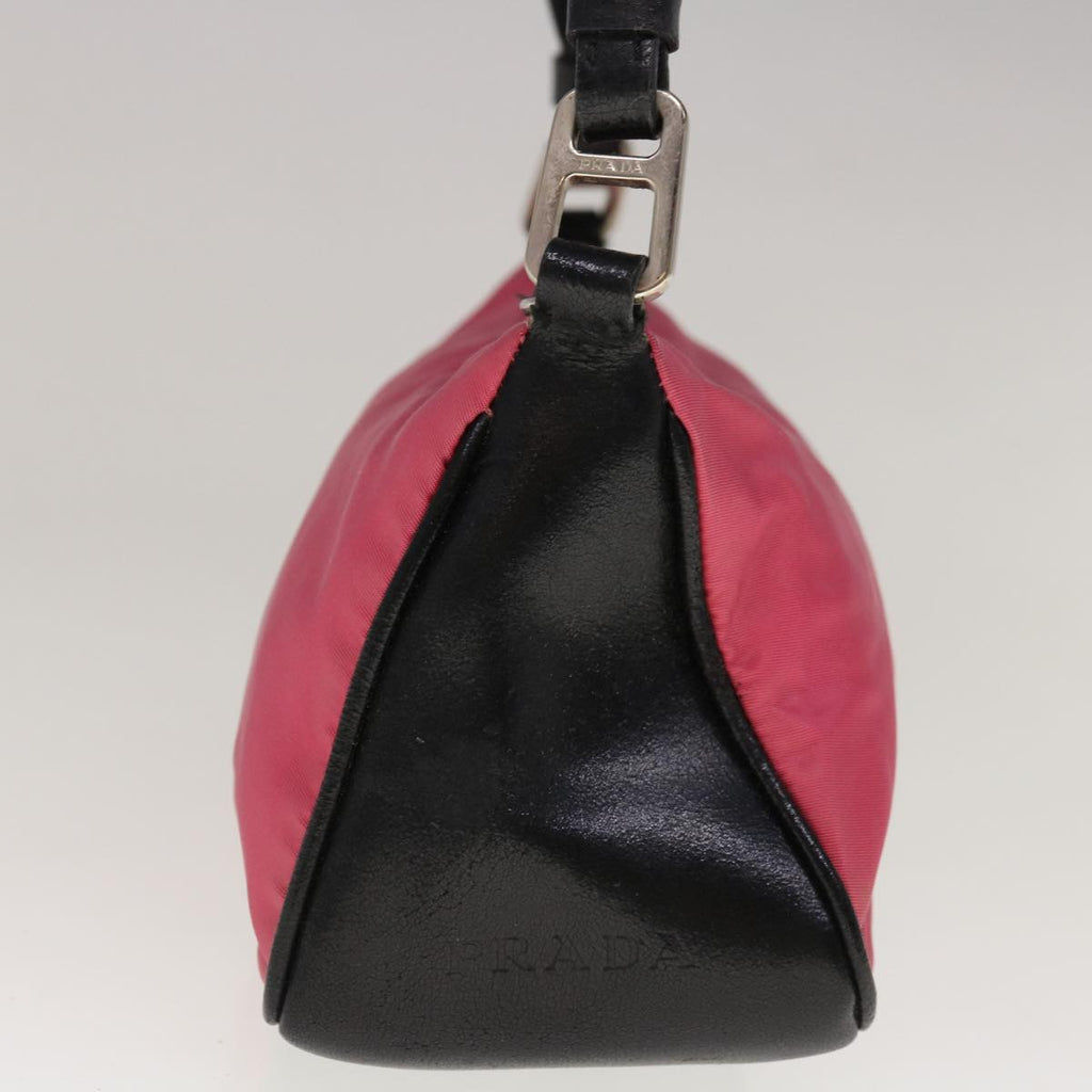 PRADA Shoulder Bag Nylon Pink Black  65365