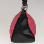 PRADA Shoulder Bag Nylon Pink Black  65365