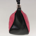 PRADA Shoulder Bag Nylon Pink Black  65365
