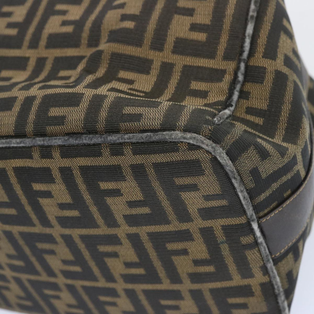 FENDI Zucca Canvas Vanity Hand Bag Brown65366
