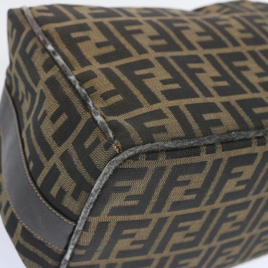 FENDI Zucca Canvas Vanity Hand Bag Brown65366