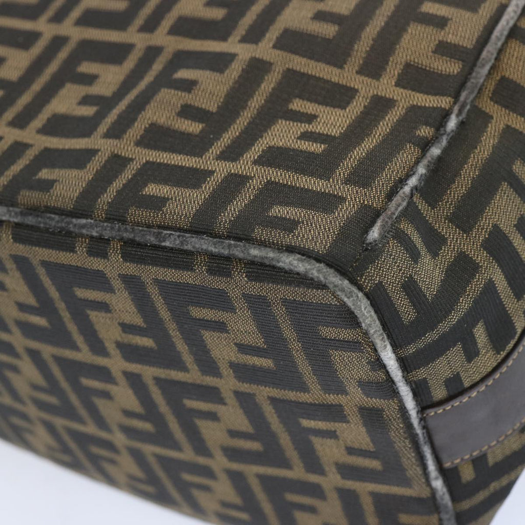 FENDI Zucca Canvas Vanity Hand Bag Brown65366