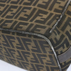 FENDI Zucca Canvas Vanity Hand Bag Brown65366