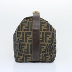 FENDI Zucca Canvas Vanity Hand Bag Brown65366
