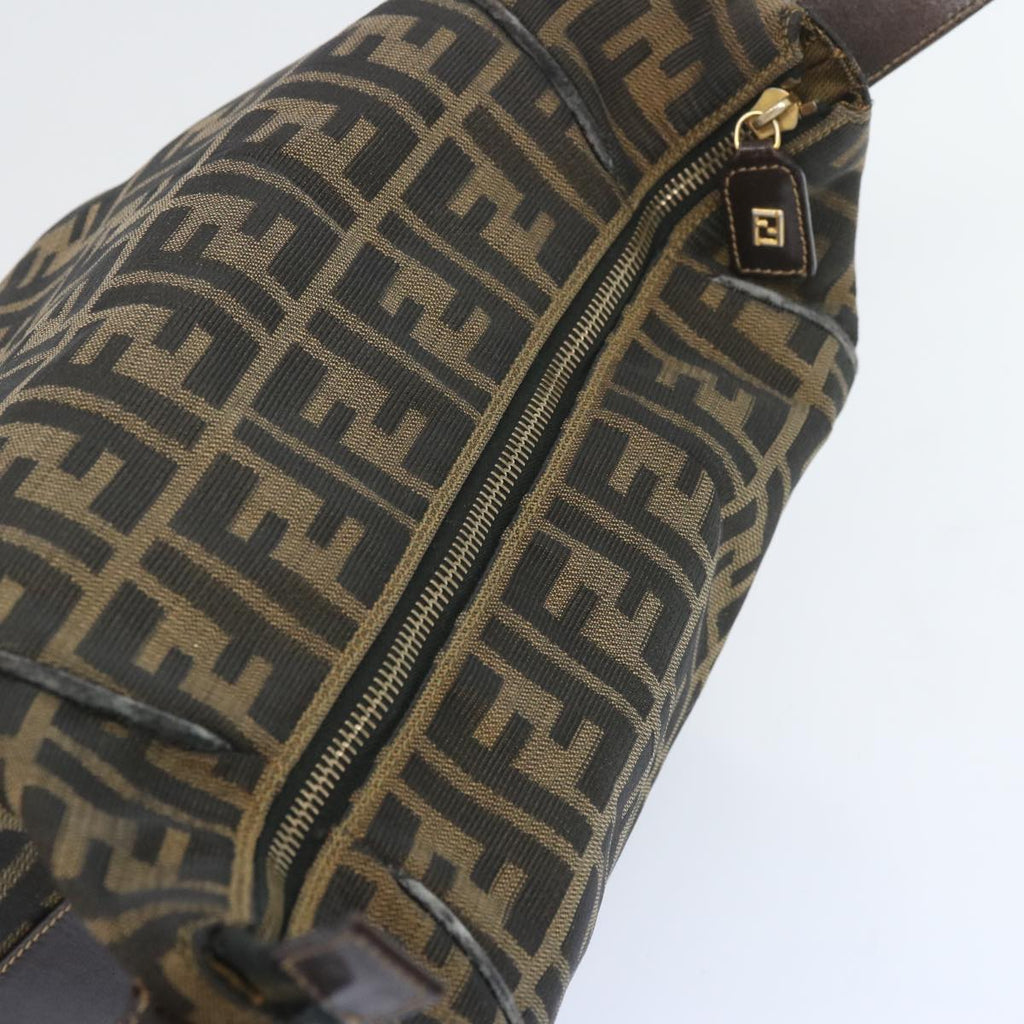 FENDI Zucca Canvas Vanity Hand Bag Brown65366