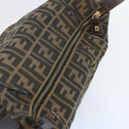 FENDI Zucca Canvas Vanity Hand Bag Brown65366