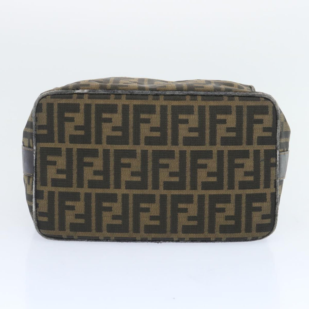 FENDI Zucca Canvas Vanity Hand Bag Brown65366