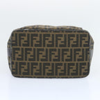FENDI Zucca Canvas Vanity Hand Bag Brown65366