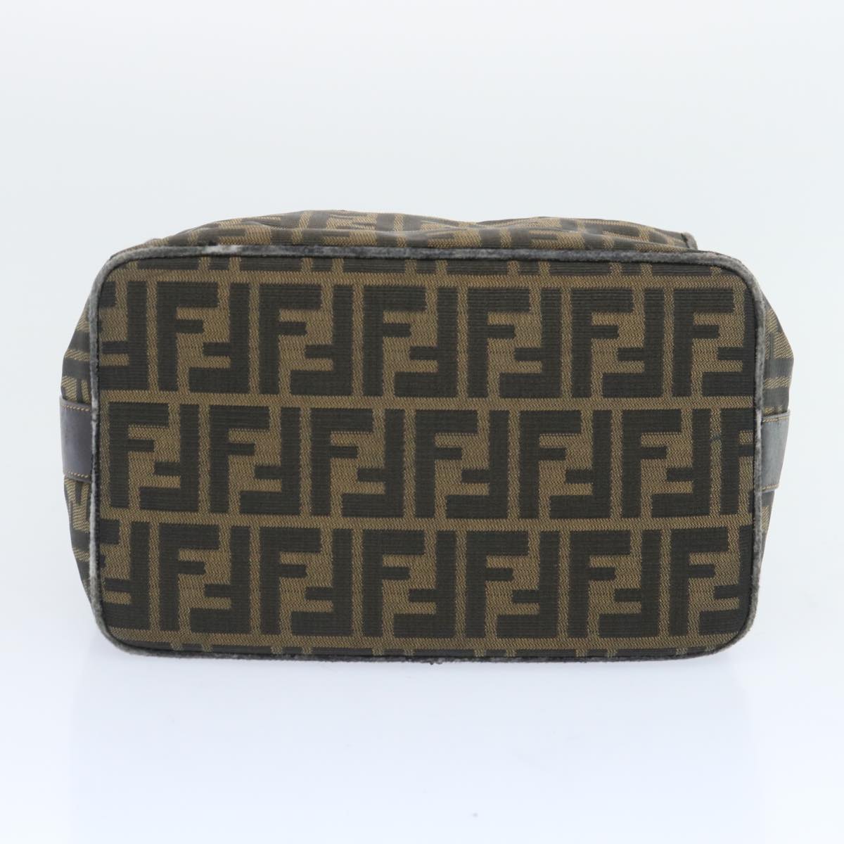 FENDI Zucca Canvas Vanity Hand Bag Brown65366